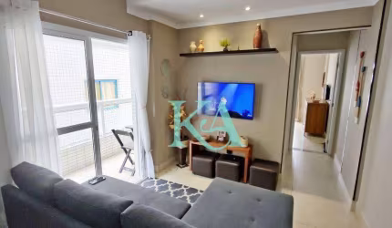 Apartamento com 1 dormitório à venda, 54 m² por R$ 370.000 - Vila Guilhermina - Praia Grande/SP