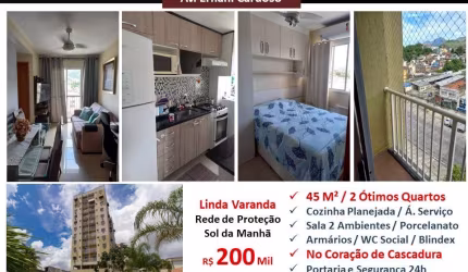 Apto 2 quartos e vaga Cascadura Ernani Cardoso Bossanorte 45M²
