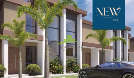 NEW JOANES, Buraquinho | Village Duplex de 98m² com 2 suítes, varanda gourmet, 2 vagas e quintal. Apenas 400m da praia. Lauro de Freitas
