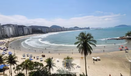 Apartamento com sacada gourmet e vista total do mar, 3 dormitórios sendo 1 suíte, lazer no condomínio - ASTÚRIAS/Guarujá - SP.