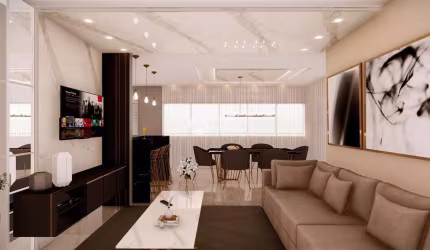 Excelente apartamento com 3 suÍtes em itapema-sc, Meia Praia, Itapema - SC