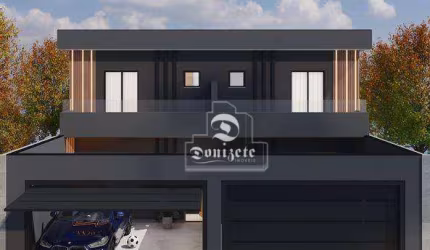 Sobrado com 3 dormitórios à venda, 140 m² por R$ 1.250.000,00 - Jardim Bela Vista - Santo André/SP