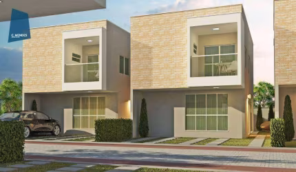 Casa Duplex com 3 dormitórios à venda, 105 m² por R$ 480.000 - Lt Parque Itoupava - Eusébio/CE