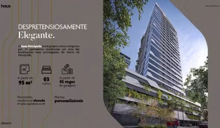 Lançamento em Petrópolis com 3 suítes e 3 vagas. Empreendimento Inteligente