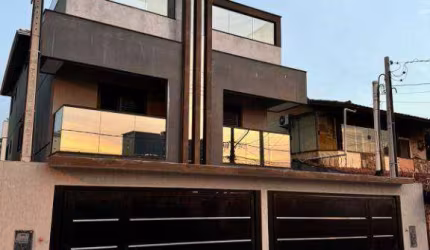 Sobrado Triplex novo  com piscina 4 dormitórios à venda, 162 m² por R$ 1.180.000,  imóvel parte pagamento, Guilhermina  Praia Grande SP