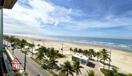 Apartamento mobiliado frente mar com 2 dormitórios para alugar, definitivo pacote 65 m² por R$ 3.650 mês  Maracanã  Praia Grande SP