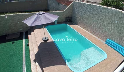 Casa em Condomínio Fechado, com 120 m², 3 quartos sendo 1 suíte, Área Gourmet, Piscina, Salão de Jogos, à venda por R$ 680.000 , Inoã - Maricá/RJ