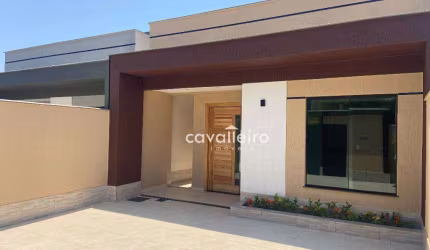 INCRÍVEL CASA EM ITAIPUAÇU, 4 QUARTOS (1 SUÍTE), ÁREA GOURMET, 120 m² por R$ 695.000 - Jardim Atlântico Central  - Maricá/RJ