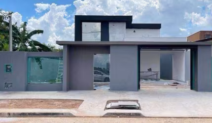Casa em fase de acabamento à venda no Jardim Terra Rica, em Sinop-MT.