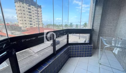 Apartamento vista lateral com 2 dorms, Real, Praia Grande