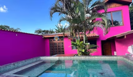 Linda Casa - Praia De Maresias - Piscina Privativa - 4 Dormitórios.