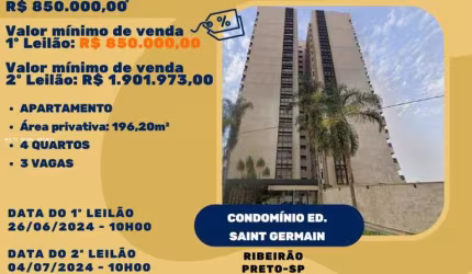 Apartamento para Venda em Ribeirão Preto, Jardim São Luiz, 4 dormitórios, 4 banheiros, 3 vagas
