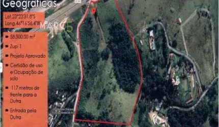Terreno à venda na Rodovia Presidente Dutra, São Bento, Arujá, 58500 m2 por R$ 49.000.000