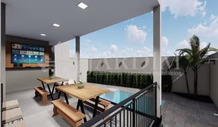 SOBRADO COM PROJETO MODERNO E CONTEMPORÂNEO, TODA VENTILADA, VIDRO INTEIRIÇO NA LATERAL DA SALA, ELABORADA EM 3 NÍVEIS, CONTENDO NA PARTE SUPERIOR 3 SUÍTES, SENDO 1 COM CLOSET E ACESSO A AMPLA VARANDA