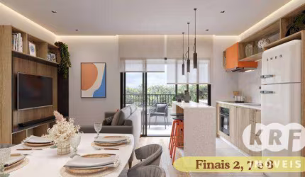 Apartamento com 2 dormitórios à venda, 57 m² por R$ 516.400,00 - Novo Mundo - Curitiba/PR