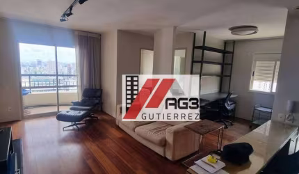 Apartamento mobiliado de 2 dormitórios em andar alto com vaga, varanda e lazer completo em Pinheiros