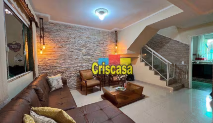 Casa com 3 dormitórios à venda, 110 m² por R$ 750.000,00 - Balneário Remanso - Rio das Ostras/RJ