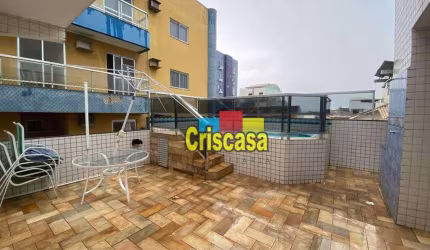 Cobertura com 3 dormitórios para alugar, 216 m² por R$ 4.700,00/mês - Riviera Fluminense - Macaé/RJ