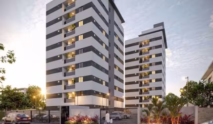 Apartamento com 2 quartos à venda na Rua Euclides Rodrigues Oliveira, Bancários, João Pessoa, 47 m2 por R$ 319.000