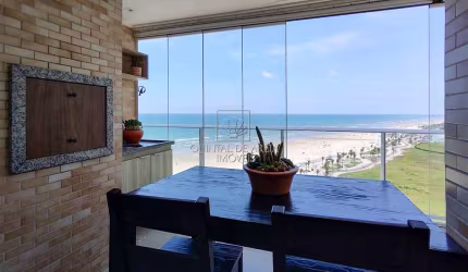 APARTAMENTO COM 2 QUARTOS FRENTE AO MAR NA PRAIA GRANDE
