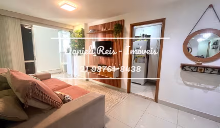 Apartamento de 2 quartos, suíte, varanda, vaga e lazer.