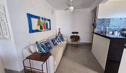 Lindo apartamento com vista para o mar na praia Massaguaçu
