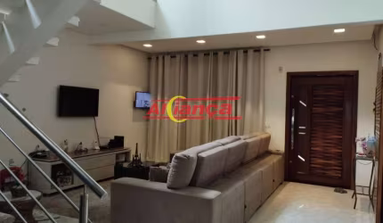 SOBRADO COM 4 QUARTOS PARA ALUGAR, 2 SUÍTES, 04 VAGAS, PISCINA, VILA NOVA BONSUCESSO - GUARULHOS/SP