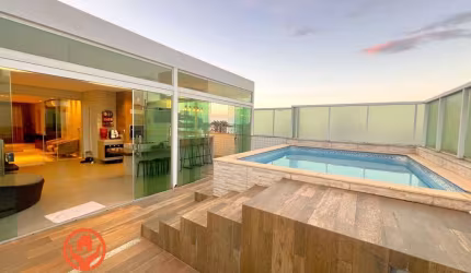 COBERTURA À VENDA NO BAIRRO CASTELO, 5 QUARTOS, 3 VAGAS, PISCINA, ESPAÇO GOURMET, UM POR ANDAR, 290M²