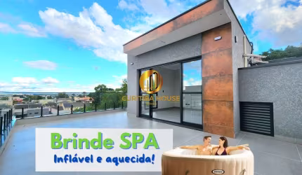 Sobrado triplex alto padrão 3 quartos sendo 2 suítes persiana automatizada e espaço closet Uberaba