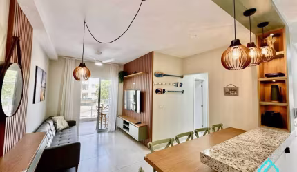Apartamento todo decorado a venda com 2 dormitórios na Praia Grande Ubatuba SP