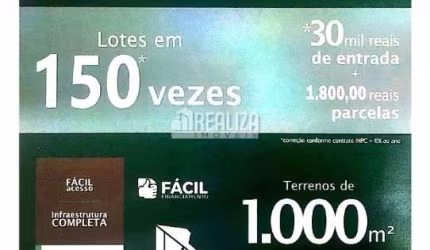 Lotes à venda no Residencial Parque dos Dinossauros em Peirópolis-MG