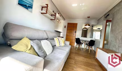 Apartamento com 1 dormitório para alugar, 53 m² por R$ 4.500 (PACOTE)/mês - Embaré - Santos/SP