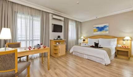 Flat Tryp Higienópolis 40m² 2 dormitórios 2 vagas  para locação.