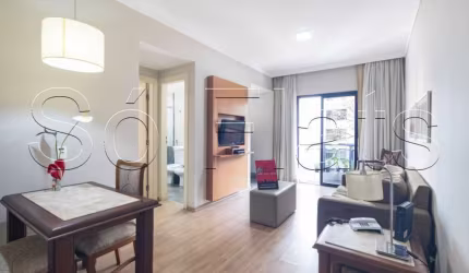 Apto no Opera disponível para locação contendo 42m², 1 dormitório e 1 vaga de garagem.