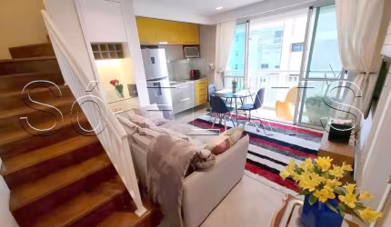Estanconfor Villa Paulista, Apartamento Cobertura disponível para venda com 60m², 1 dorm e 2 vagas
