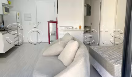 Residencial Brasil, apto disponível para locação com 35m², 1 dormitório e 1 vaga.