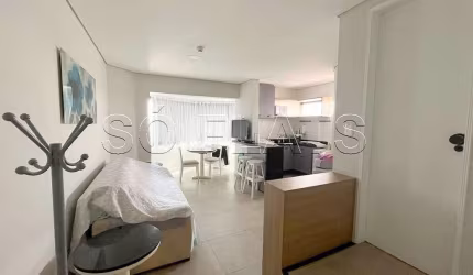 Flat Paulista Wall Street disponível para venda com 47m², 01 dormitório e 01 vaga