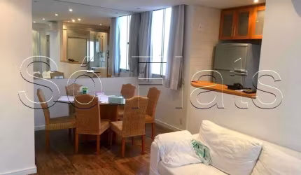TWIN TOWERS - Flat estilo duplex com  75m²  totalmente mobiliado.