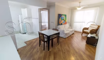 Flat disponível para locação na Vila Nova Conceição totalmente equipado para sua estadia.