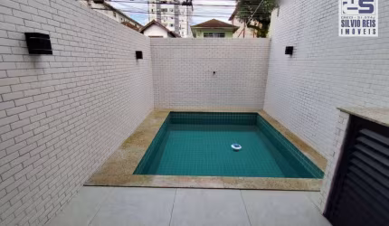 Casa com 2 dormitórios à venda, 100 m² por R$ 848.000,00 - Campo Grande - Santos/SP