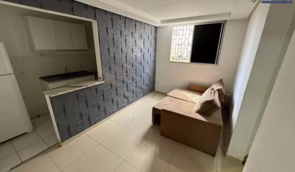 Apartamento residencial para Venda em condominio fechado, 35º Bi, Feira de Santana, mobiliado, 1 dormitório, 1 sala, 1 banheiro, 1 vaga, 45m² área