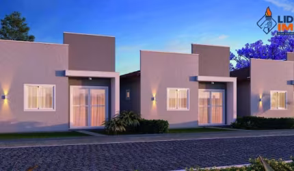 Casa no Tomba, 2 Quartos, Laje, Área para Ampliação, Lançamento, para Venda, no Condomínio Parque Real, em Feira de Santana, Área Total de 247,49m².