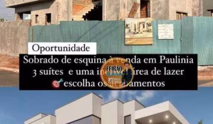 Casa com 3 Suítes à venda,  Vila Monte Alegre  Paulínia SP