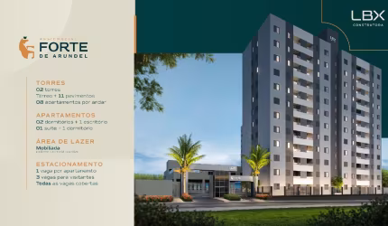 Lindo apartamento na planta com escritório e sacada com churrasqueira