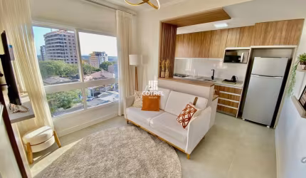 Apartamento mobiliado para venda com 1 dormitório situado no Bairro Nossa Senhor