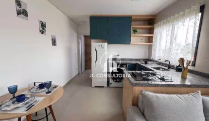 Apartamento DECORADO com 1 dormitório à venda, 29 m² por R$ 289.000 - Cajuru - Curitiba/PR