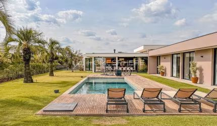 Condomínio Terras De São José II em Itu/SP. Casa de condomínio com 520m², 5 quartos sendo 4 suítes, piscina aquecida, área gourmet e 3 vagas a apenas 1 hora de SP