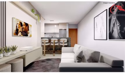 Apartamento com 2 dormitórios à venda, 54 m² por R$ 268.191,00 - Abadia - Uberaba/MG
