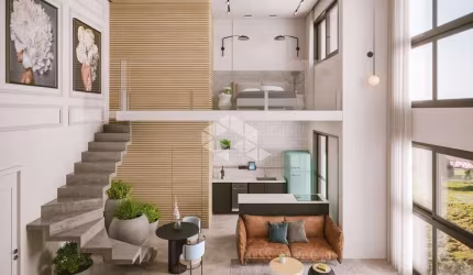 FLAT COM 57m² PRIVATIVOS COM 1 MEZANINO, 1 VAGA DE GARAGEM NO BAIRRO CAMPECHE EM FLORIANÓPOLIS/SC.