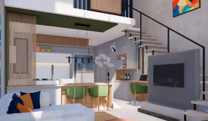Apartamento duplex , 2 dormitórios, sendo 2 suítes, 2 vagas de garagem no bairro Santo Antônio de Lisboa em Florianópolis/SC